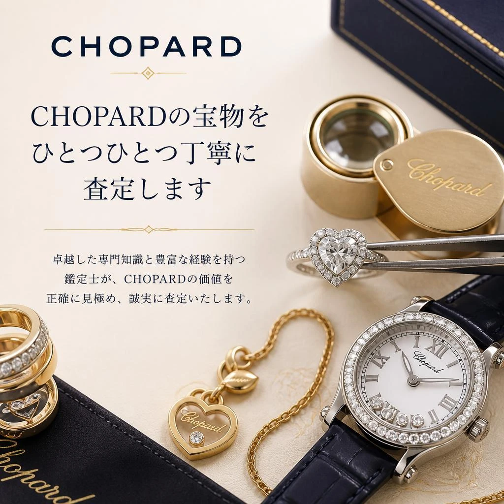 CHOPARDの宝物をひとつひとつ丁寧に査定します
