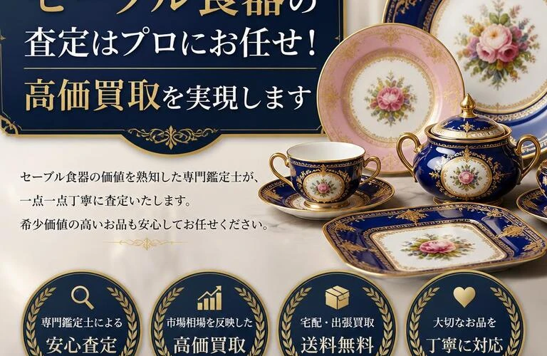 セーブル食器の査定はプロにお任せ！高価買取を実現します
