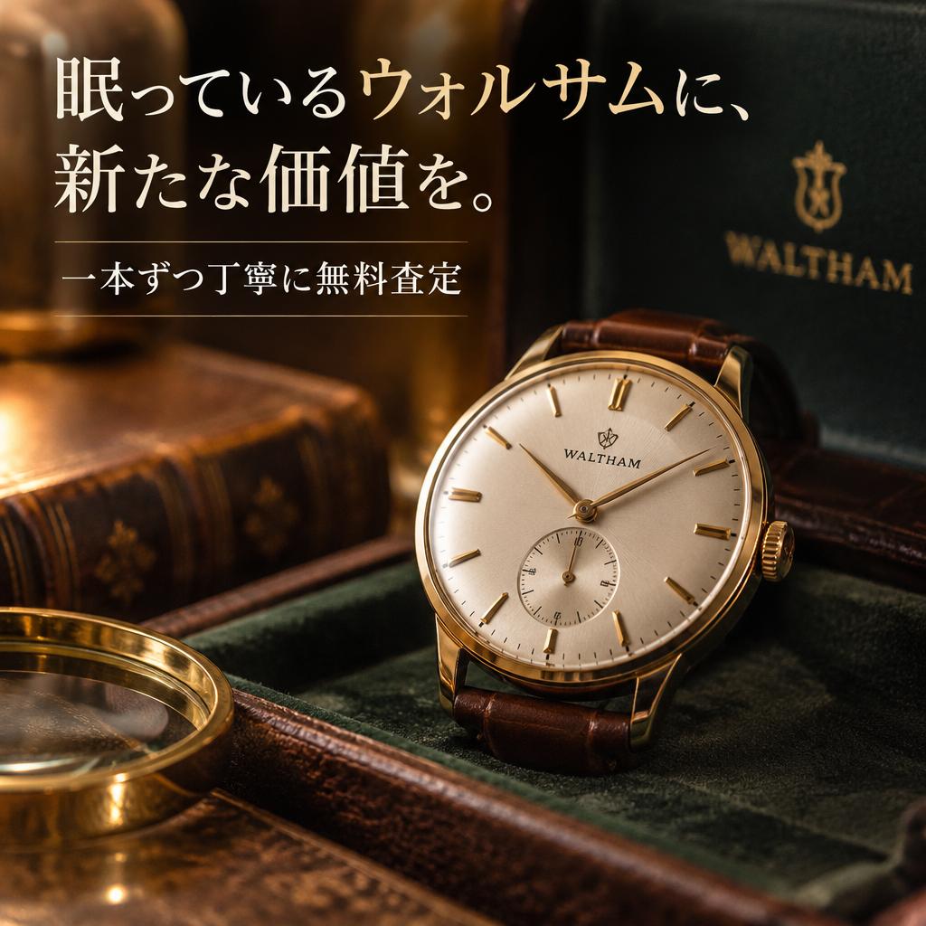 眠っているウォルサムに、新たな価値を。一本ずつ丁寧に無料査定